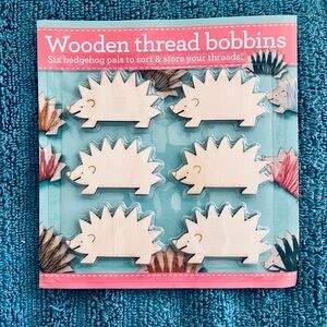 Wooden Hedgehog Thread Bobbins